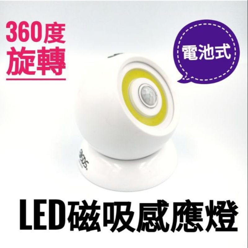 EDS-G754/360度旋轉電池式LED磁吸感應燈
