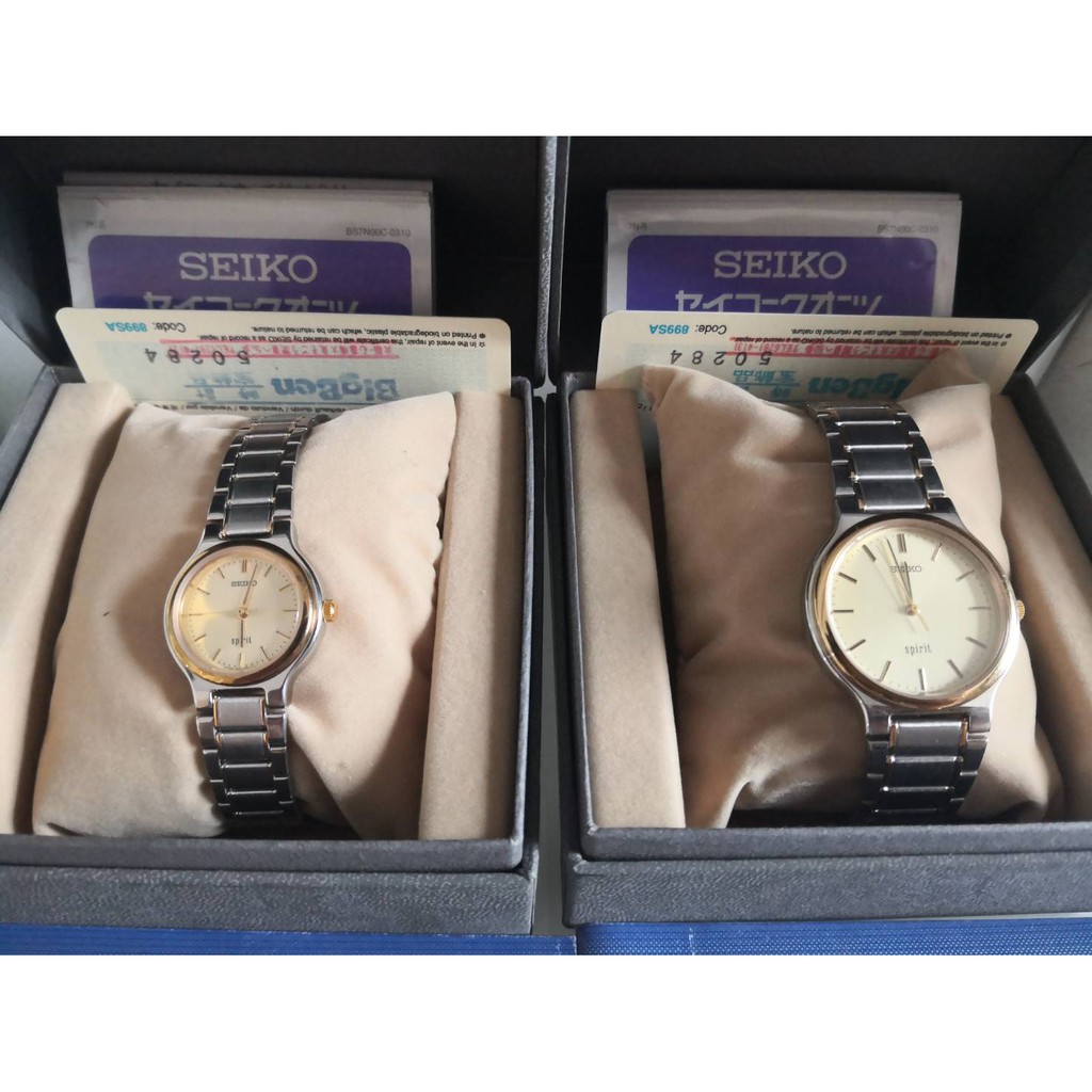 買一送一，全新 SEIKO 精工Spirit石英錶 7N01-6A70 （男女對錶）