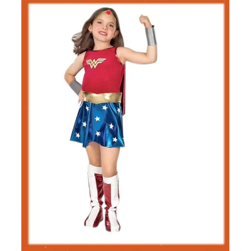 萬聖節兒童神力女超人cosplay角色扮演服裝