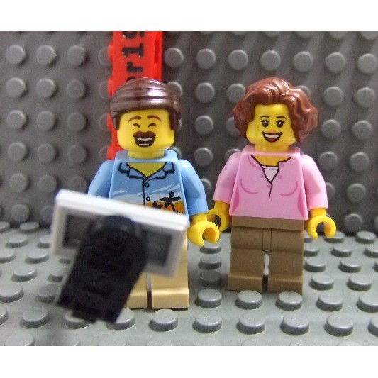 【積木2010】LEGO 樂高 夫妻 自拍套組(含道具) / 戶外旅行 自拍棒 城市 / 60202
