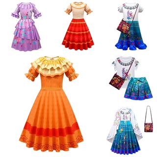 【Cherry】 Encanto魔法滿屋cosplay服裝 兒童表演演出短袖裙80618