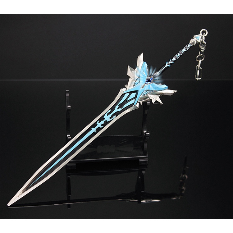 送展示架 原神genshin Impact 武器模型雪葬的星銀雙手劍 蝦皮購物