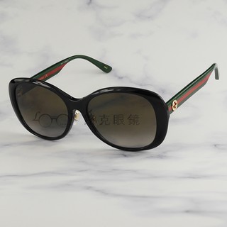 【LOOK路克眼鏡】Gucci 太陽眼鏡 黑 膠框 雙色鏡腳 GG0849SK 001