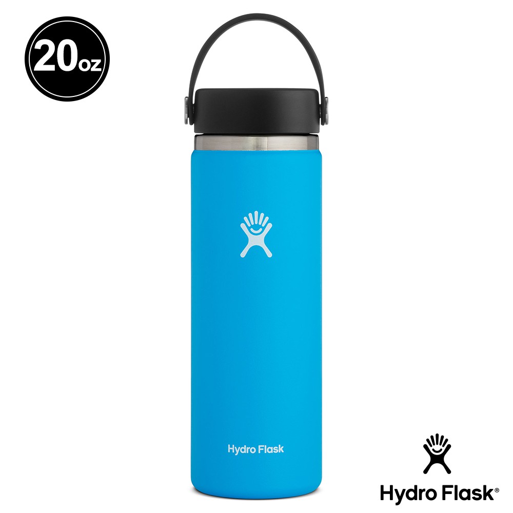 20 OZ 保溫水壺 Hydro Flask 寬口 591ml 真空保溫鋼瓶 海洋藍 HFW20BTS415