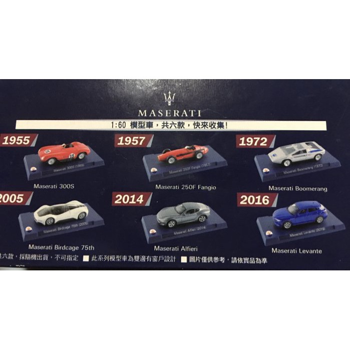 小米的店 7-11最新集點 MASERATI 瑪莎拉蒂 [1:60全套6款 /經典模型車 ]另售1:43模型車風格大毛毯