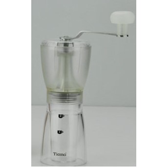 Tiamo  HG6139TR  輕巧手搖磨豆機-半透明