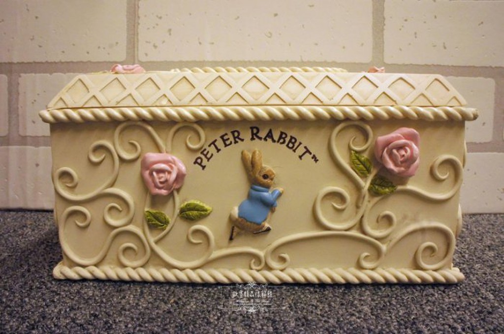 ~＊歐室傢飾館＊~台灣現貨 Peter Rabbit 彼得兔 比得兔 玫瑰 鍛鐵 典藏玫瑰 面紙盒~新款上市~
