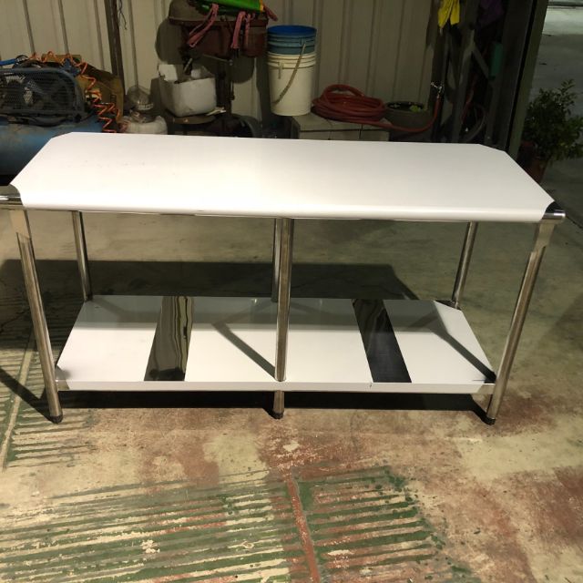 免運費 全新 2尺x5尺 二層 不鏽鋼 工作台 工作桌