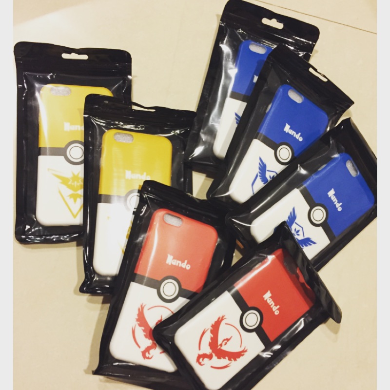 現貨 寶可夢 神奇寶貝 Pokemon go 紅隊 黃隊 藍隊 手機殼 軟殼 iphone6s plus