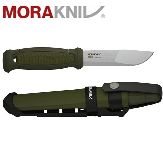 MORAKNIV 不鏽鋼直刀/露營小刀/隨身刀/野外求生/戶外 Kansbol MULTI-MOUNT 12645軍綠色