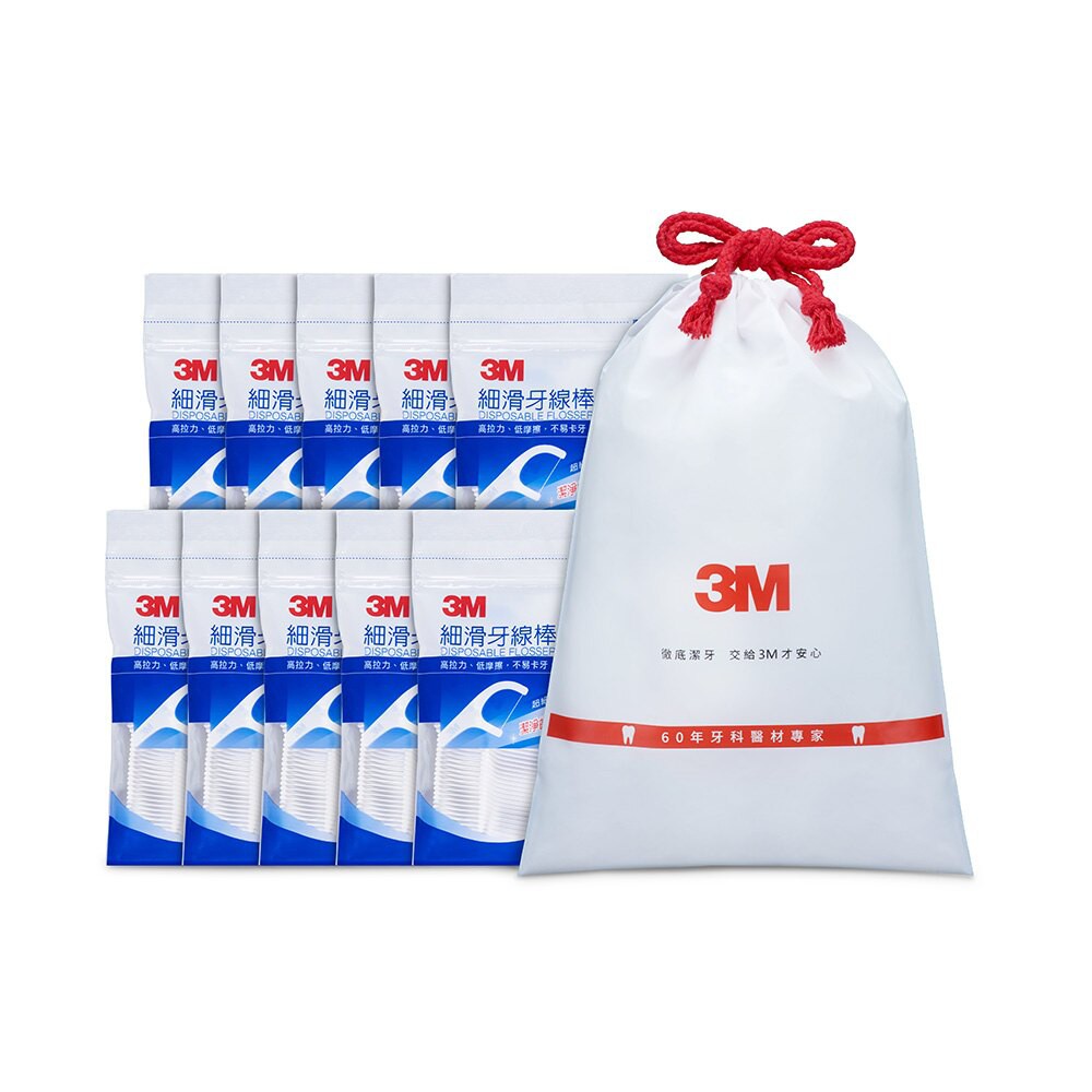 3M 細滑牙線棒散裝超值分享包 500支入x3