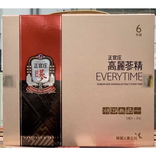 Costco好市多代購 韓國 正官庄高麗蔘精EVERYTIME 10ml*30入 #186999人蔘禮盒 正官莊 人蔘精