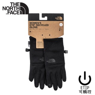 【The North Face 女 可觸屏四向彈性保暖手套《黑》】4SHB/機車手套/防滑手套/保暖/悠遊山水