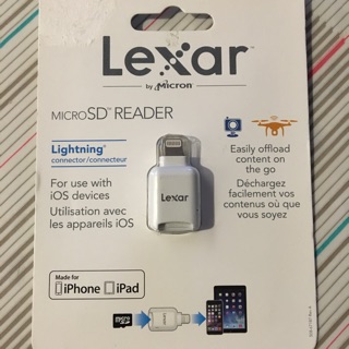 Lexar micro SD lightning iOS iPhone ipad