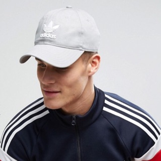 【全新】保證正品附吊牌 Adidas Originals Trefoil cap 三葉草 老帽 灰色 現貨