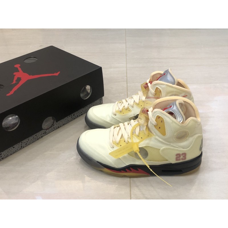 【Fashion SPLY】Air Jordan 5 x Off White Sail 白帆 流川楓DH8565-100