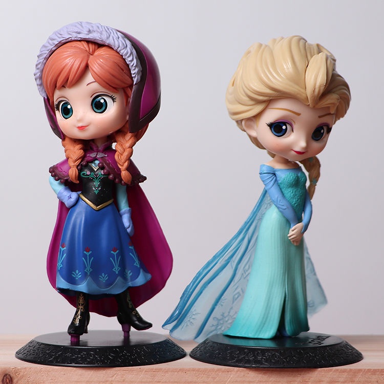 【現貨】免運 冰雪奇緣手辦安娜公仔玩具娃娃艾莎Elsa愛莎公主玩偶模型蛋糕烘焙裝飾擺件禮物