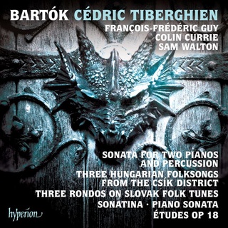 巴爾托克 為雙鋼琴及打擊樂的奏鳴曲 提貝岡 鋼琴 Tiberghien Bartok Sonata CDA68153