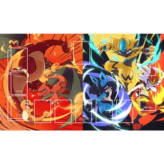 寶可夢PTCG卡墊 噴火龍 烈焰猴 桌墊 牌墊 桌遊墊 保護套60X35