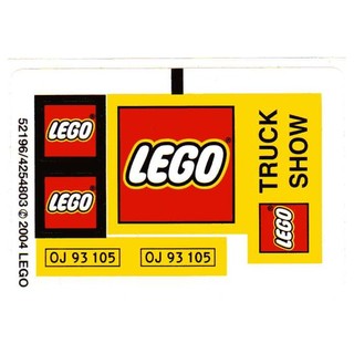 LEGO 樂高 10156 樂高卡車logo貼紙 全新未貼 附圖, 城市 系列 送貨員 卡車 聯結車 火車 2004