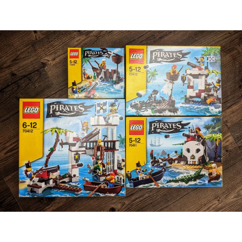 [絕版限量完美品] Lego 70409, 70410, 70411, 70412, 70413 經典2015海盜大全套