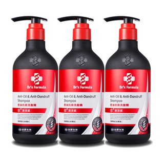 《台塑生醫》Dr's Formula控油抗屑洗髮精升級版(激涼款)三代580g 3入/4入/6入/12入