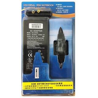 1號店鋪(現貨) 90W 6段 可調式 變壓器 NOTEBOOK電源 筆電 AC100~240V HEC-AP090Z