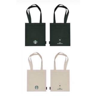 星巴克筆記本提袋 Starbucks 綠色/白色 / 咖啡色飲料提袋 帆布袋