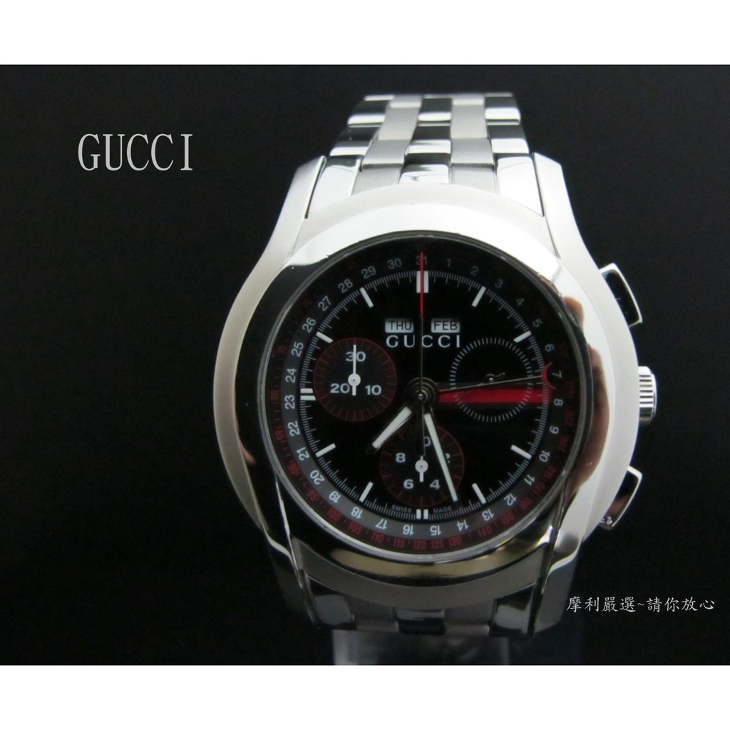 【摩利精品】GUCCI 5500 石英計時錶*真品* 低價特賣