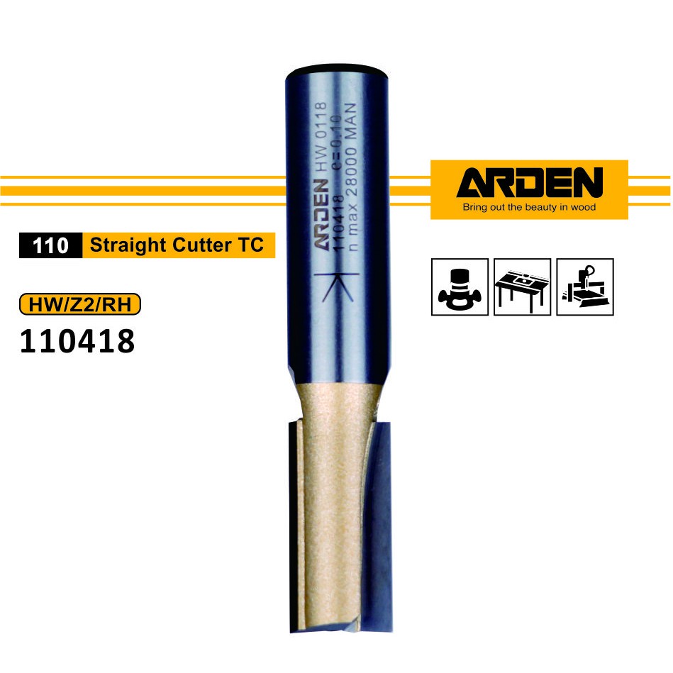 Arden 110418 雙刃直刀 1/2x1x1/2英吋