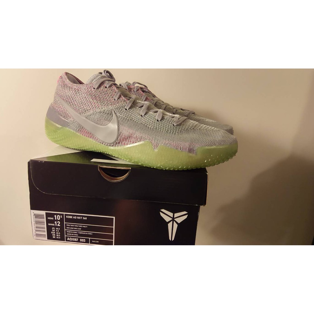 Nike Kobe AD NXT 360  AQ1087-003  狼灰 彩色 配色 籃球鞋 US10.5