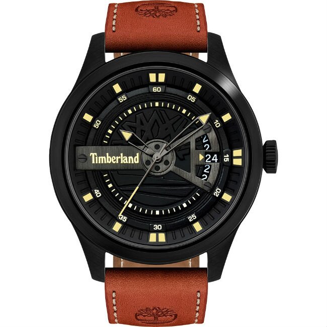 Timberland 天柏嵐 (TBL.15930JSB/02) 美式時尚休閒腕錶-黑面 46mm