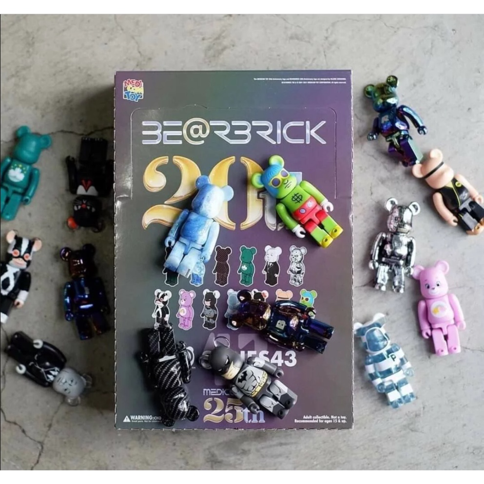 (全新未拆) BE@RBRICK 43代 盒抽 庫柏力克熊 盲盒 THANK YOU FOR THE 20TH 25TH