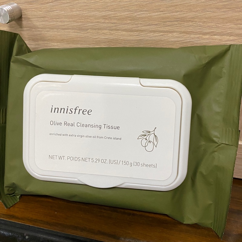 innisfree橄欖卸妝紙巾30張入