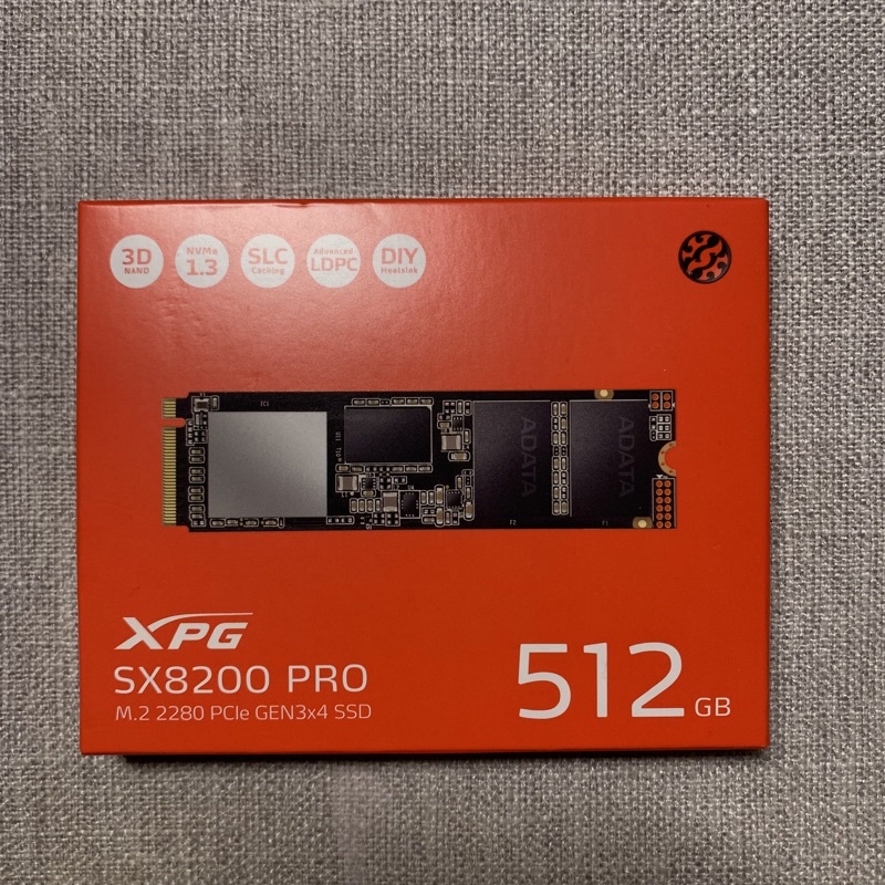 【全新未拆】威剛 XPG SX8200Pro 512GB M.2 PCIe SSD SX8200 硬碟