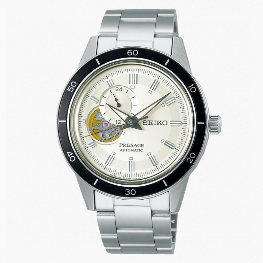 SEIKO 精工 PRESAGE 4R39-00Z0S 復刻60年代開芯機械腕錶 (SSA423J1)(SK032)