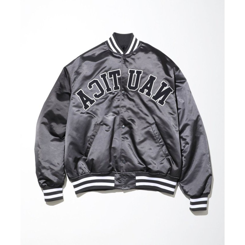 【日貨代購CITY】NAUTICA Reversible Varsity Jacket 緞面 雙面穿 棒球外套 現貨