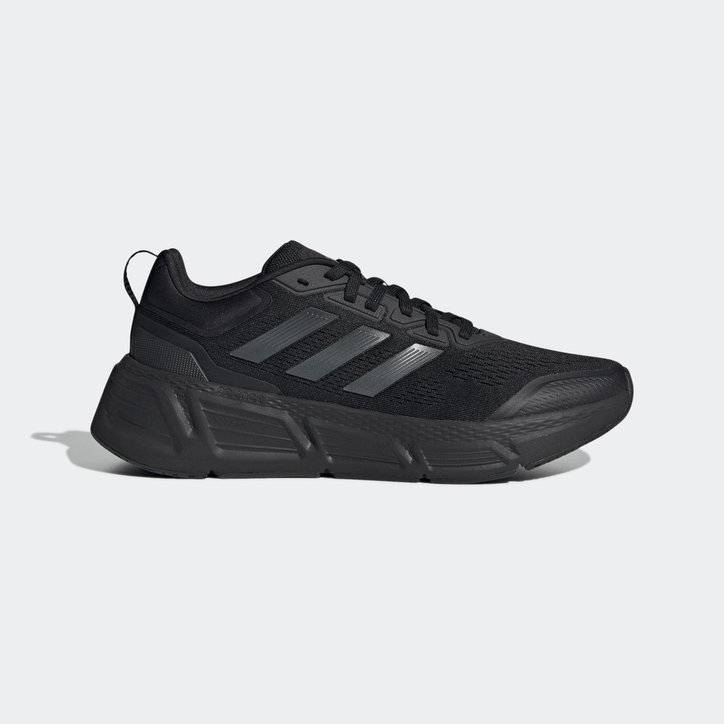 adidas QUESTAR 男款 慢跑鞋 厚底 全黑 GZ0631