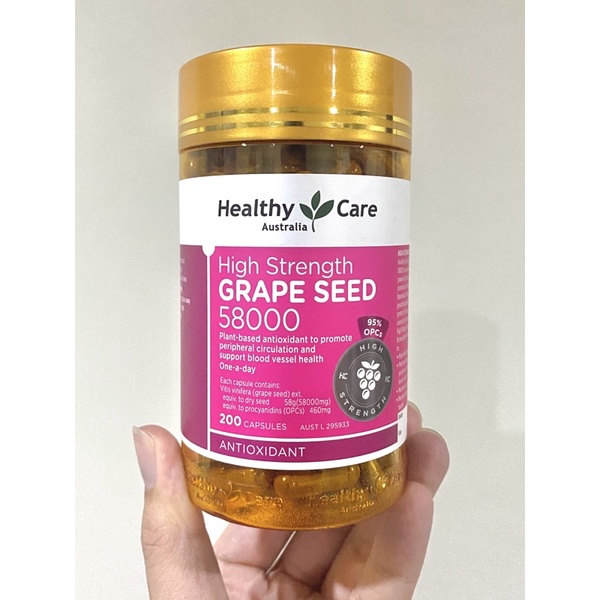 Healthy Care 葡萄籽 58000 200粒 Grape Seed