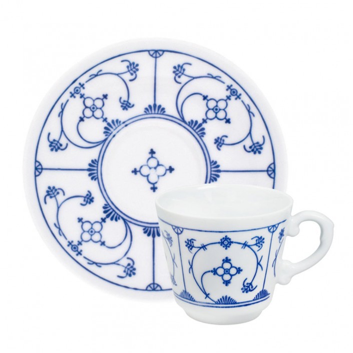 【KAHLA】180ML咖啡/花茶杯盤組 Blau Saks薩克斯系列