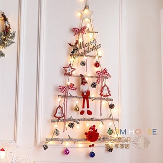 【台灣現貨】✨韓系木質壁掛聖誕樹✨ 聖誕佈置 聖誕樹 聖誕裝飾 樹枝聖誕樹 聖誕用品 聖誕樹裝飾 聖誕裝飾 聖誕節裝飾