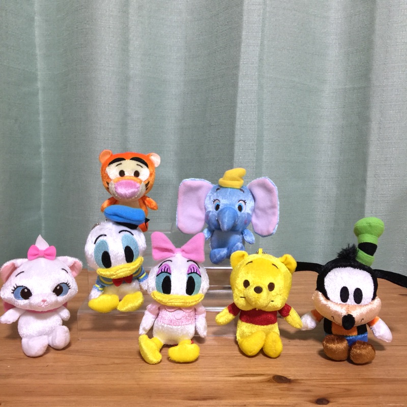 日本景品 正版 全新 日本娃娃機 Disney 迪士尼 維尼 小飛象 唐老鴨 黛西 跳跳虎 高飛 瑪麗貓 玩偶 娃娃