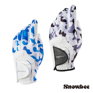 Snowbee golf 高爾夫迷彩PU皮革手套 (男款) 防滑、柔軟、耐磨!符合人體工學
