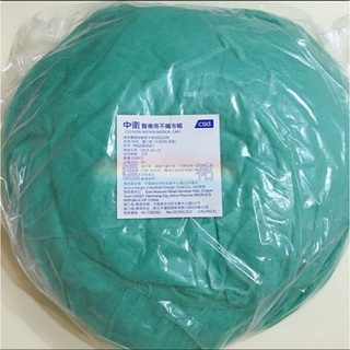 中衛（CSD) 不織布帽/護士帽/100pcs綠色