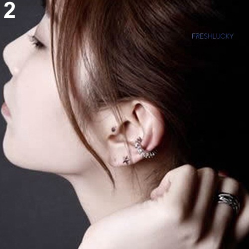 🎐耳飾搭配🎐鑲鑽耳骨夾 無耳洞c型耳夾耳環
