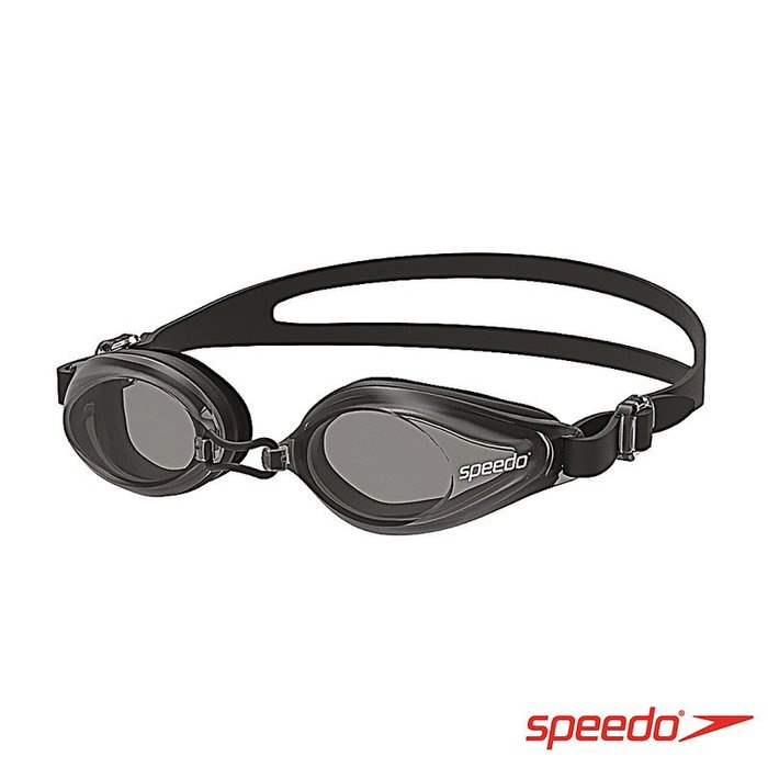 【線上體育】speedo 成人泳鏡 Edge 黑/灰 黑/透明