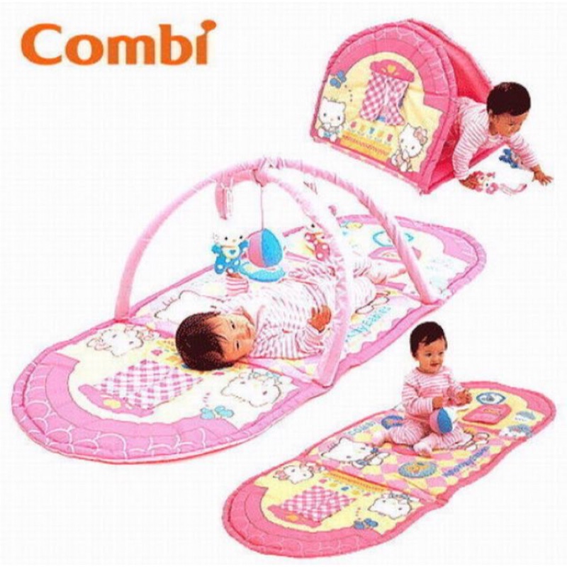 Combi聯名三麗鷗Hello Kitty嬰幼兒遊戲墊/健力架/遊戲帳篷