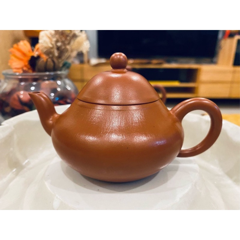 中国紫砂朱泥古錫装飾玉石摘急須茶壷在銘D R3984-