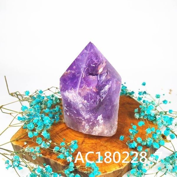 玻利維亞紫黃晶柱AC180228-7  -紫黃晶 紫黃晶柱 紫水晶 水晶柱 招財 開智慧 人際關係 🔯聖哲曼🔯