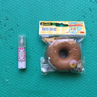 花邊滾輪貼 膠帶 3M Scotch 隱形膠帶 造型甜甜圈膠臺
